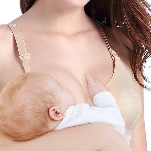 Holabebe Hand Free Pumping Nursing Bra [Beige]  Holabebe - Baby &  Maternity Breastfeeding Essentials Malaysia